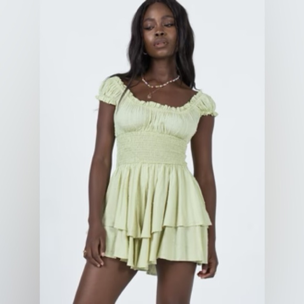 Princess Polly The Love Galore Romper Green